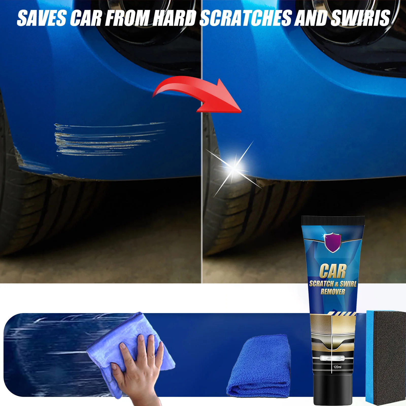 

Car Scratch Repair Paste: Scratch Free Polishing & Maintenance Agent