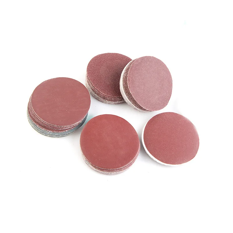 100pcs Special Sandpaper Disk For Round Polishing Red Brown Sandpapers Set 3inch/75mm 80-3000Grit Accessorie Abrasive Tools