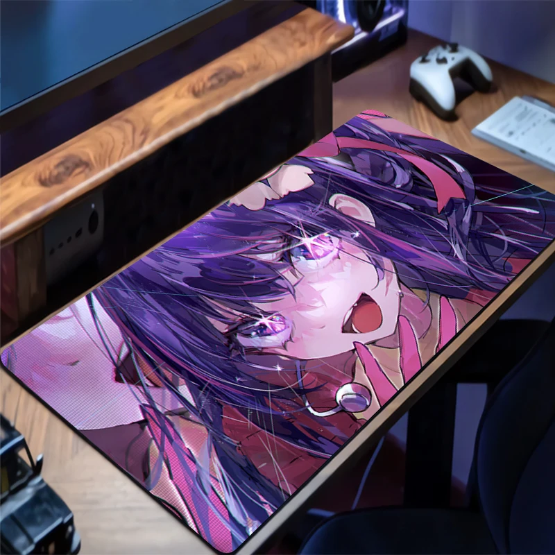 

Mouse Pad Large OSHI NO KO Computer Office Game Table Mats Rubber Non-Slip Gaming Keyboard coaster Long Desk Pads Anime Mousepad