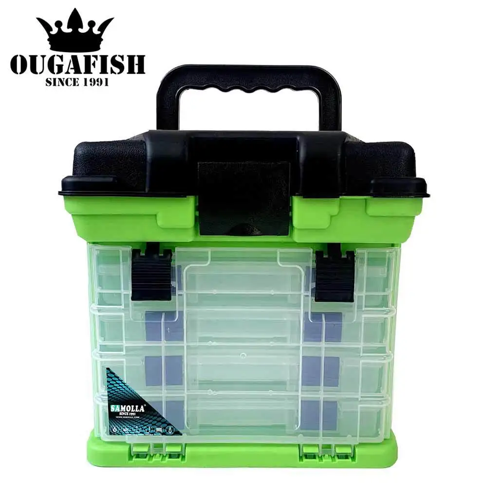 

Plastic Accessories Big Lure Fishing Box Multi-storey Compartments Storage Tackle Container Case Adjustable Organizer Fishing