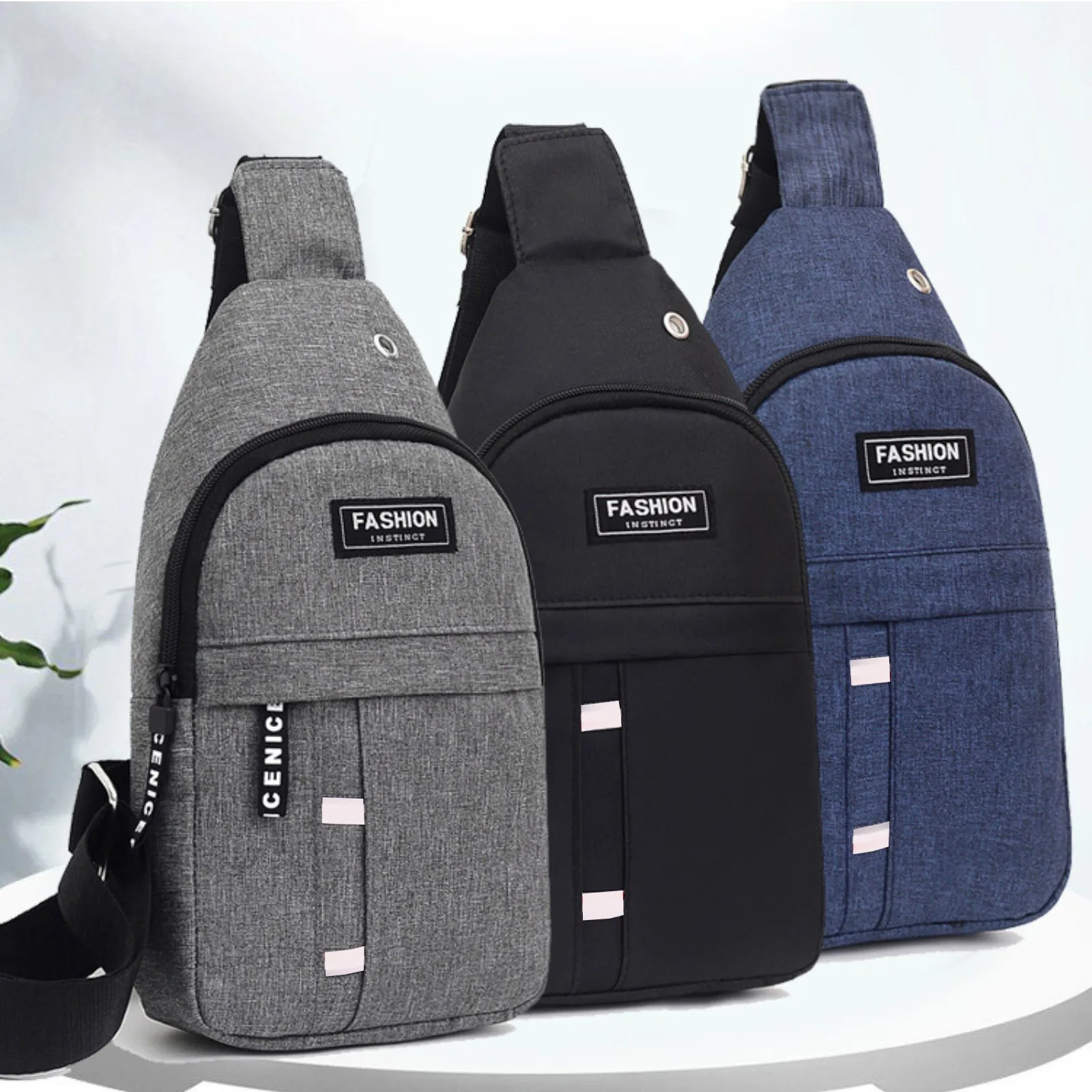 New Shoulder Bag Man Casual Chest Business Male MultiFunctional Women Backpack Cycling Sports Rucksack Travel Pack