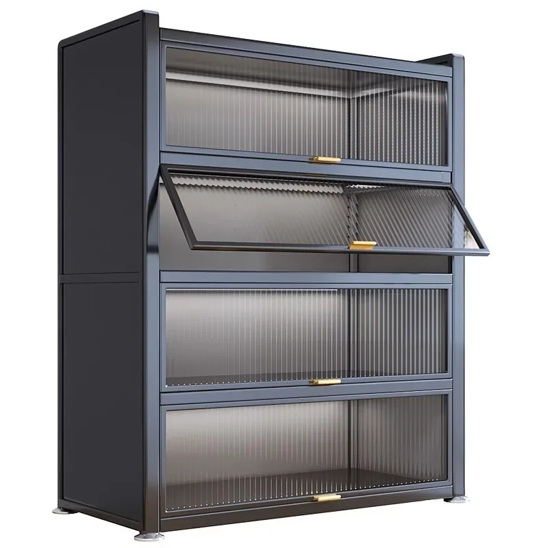 

Kitchen storage cabinet Multifunctional floor rack New balcony Household wall multi-layer storage cabinet