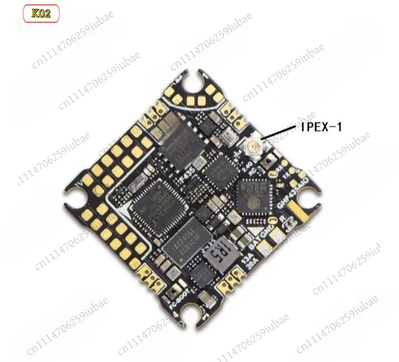GHF435AIO 20A Flight Controller, 2-4S AIO FPV Board with Built-in ELRS 2.4G Receiver