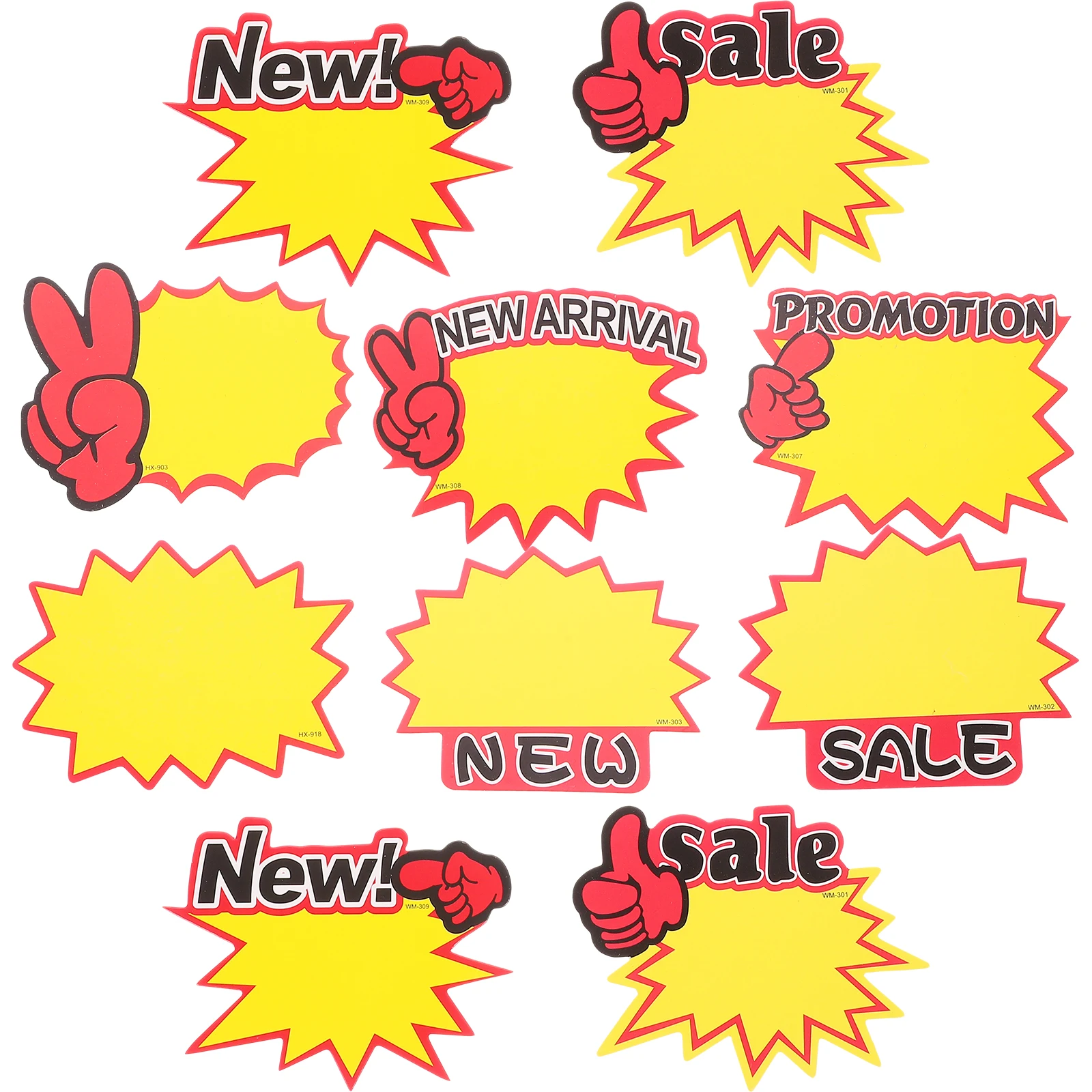 

400pcs Blank Star Shaped Labels Mini Size Supermarket Price Tags Retail Store Business Signs Fruit Vegetable Display