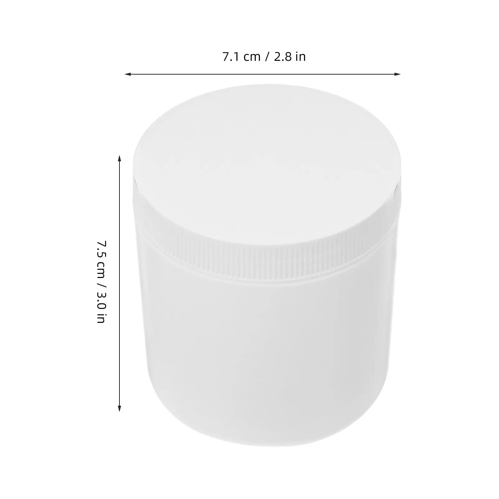 4Pcs Wide Mouth Sample Bottles Airtight Screw Cap Plastic Storage Containers 200Ml Refillable Loose Powder Jars Travel Kitchen