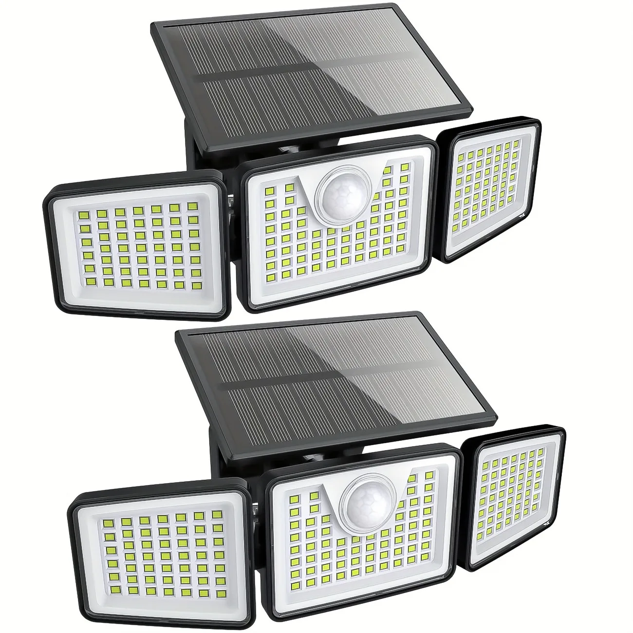 1pc/2pc Outdoor Solar Lamp With Motion Sensor || 3-270° Wide-angle Street Area Lamp, Ip65 Waterproof, 3 Modes, Remote JJ2835