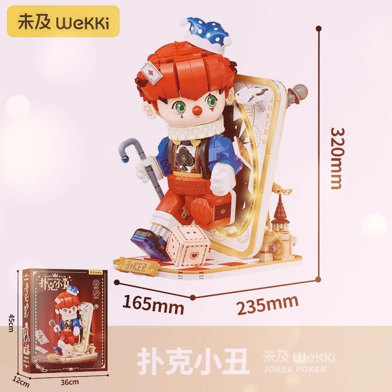 

Weeki Building Blocks Fairy Tale Town Poker Clown Puzzle Assembly High Appearance Toy Desktop Decoration Exquisite Birthday Gift