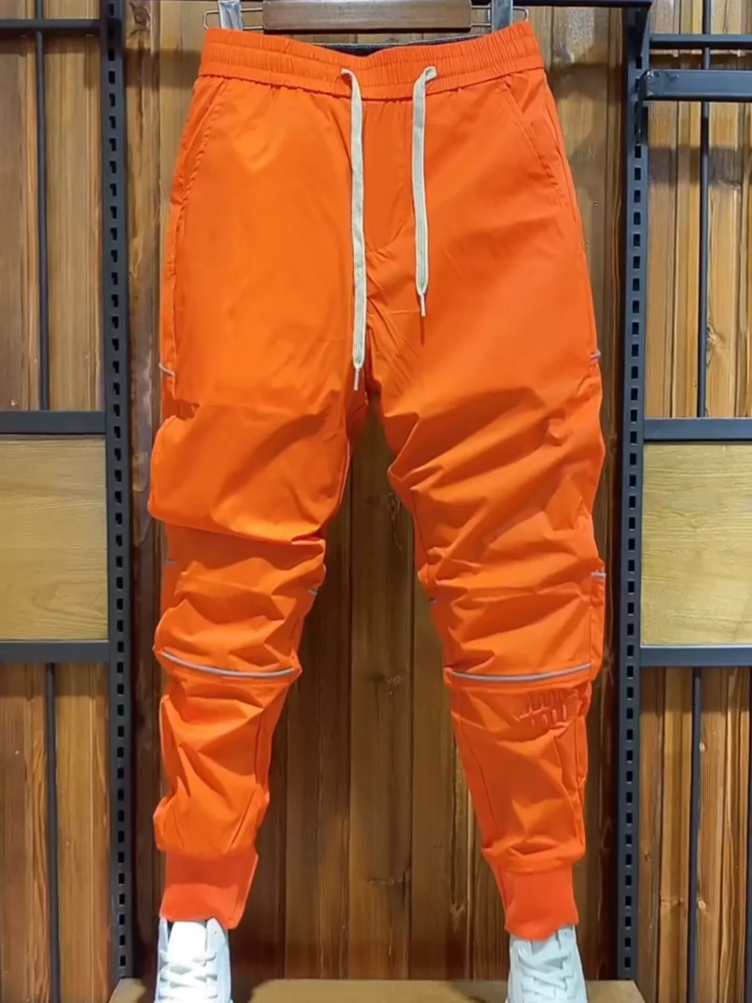 

Мужские летние новые модные брюки из тонкой быстросохнущей ткани, повседневные облегающие брюки, удобные, универсальные, молодежные, элегантные длинные брюки