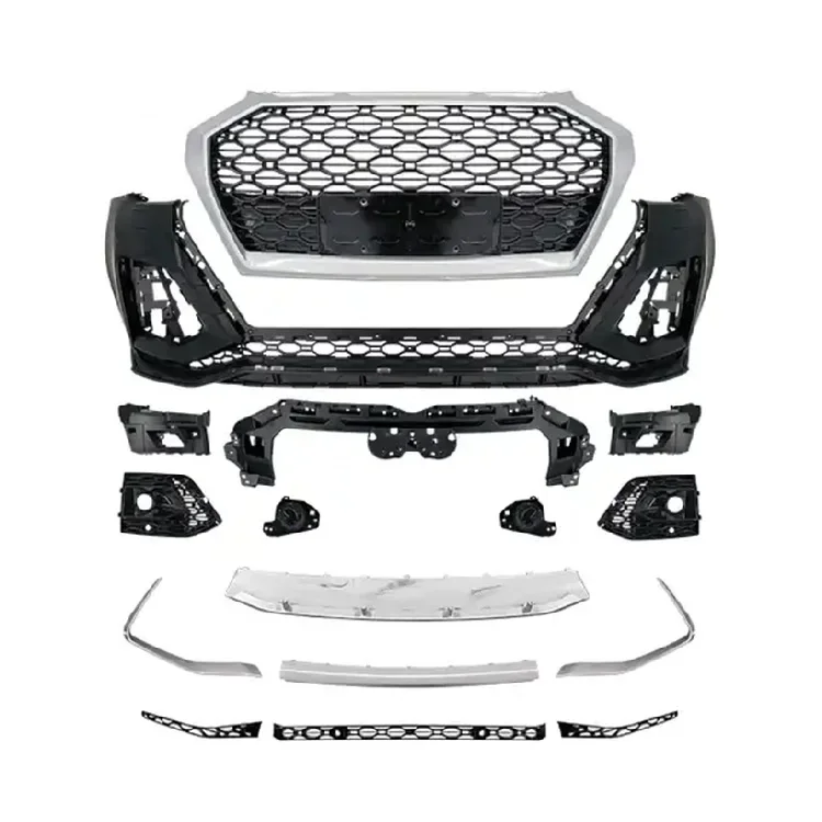 SPM G Brand ABS material front bumper kit for audi Q5 body kit front bumper upgrade to RS style silver 2021 2022 2023