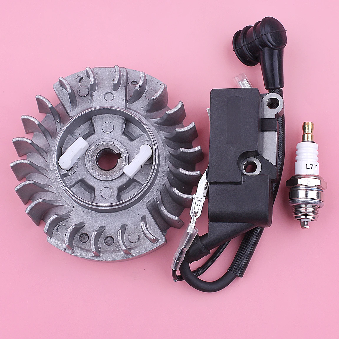 Flywheel Ignition Coil Kit For 4500 5200 5800 45cc 52cc 58cc Chinese Gasoline Chainsaw Engine Motor Parts