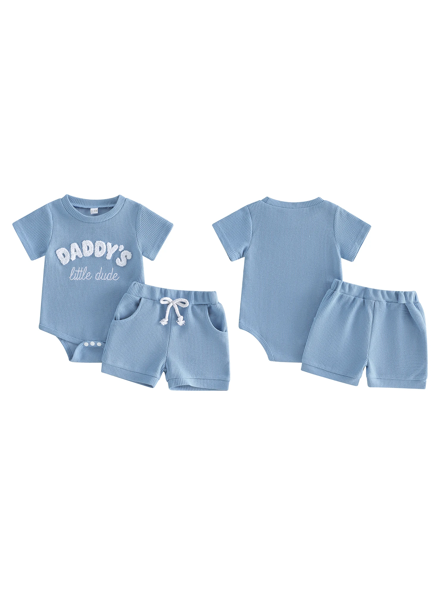 

Повседневная одежда для маленьких мальчиков: футболка с короткими рукавами и шорты с эластичной резинкой на талии, комплект из 2 предметов, летний комплект одежды с забавным принтом