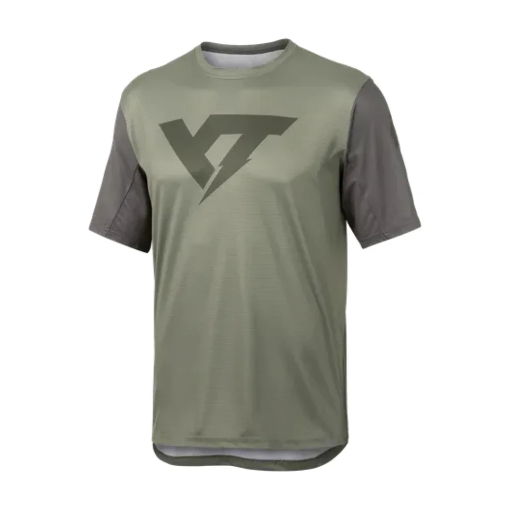 YT Industries Lightning Logo Mountainbike Kurzarm-Trikot, Schnelltrocknendes Atmungsaktives MTB-Radsport-Shirt für Männer und Frauen – Detail 2