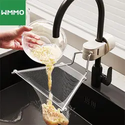 WMMO Kitchen Residue Filter Rotatable and Foldable Stainless Steel Rack Sink Filter Kitchen Waste Residue Anti-blocking Filter