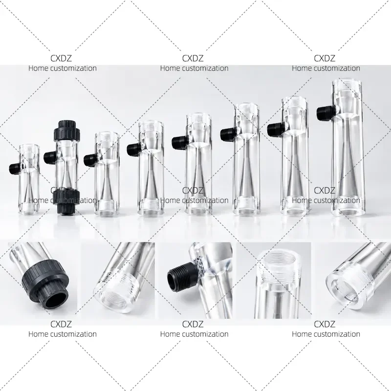 Water Jet DN15-40 SSQ Corrosion Resistant Transparent Plexiglass Venturi Gas Water Mixed Fertilizer Accessories