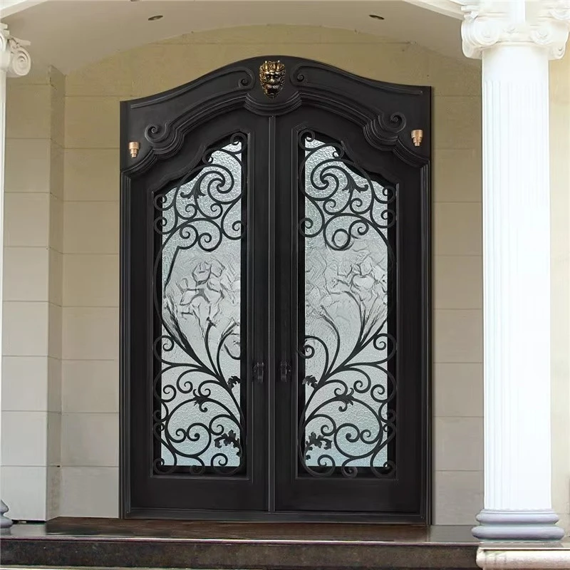Glass windows are made of aluminum doors