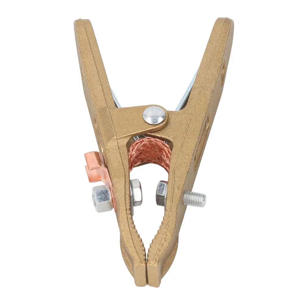Clamps 300A Grounding Clamp Brass Strong Hold Welding Earth Clamp Strong Conductivity Brass Ground Clamp MMA Welding