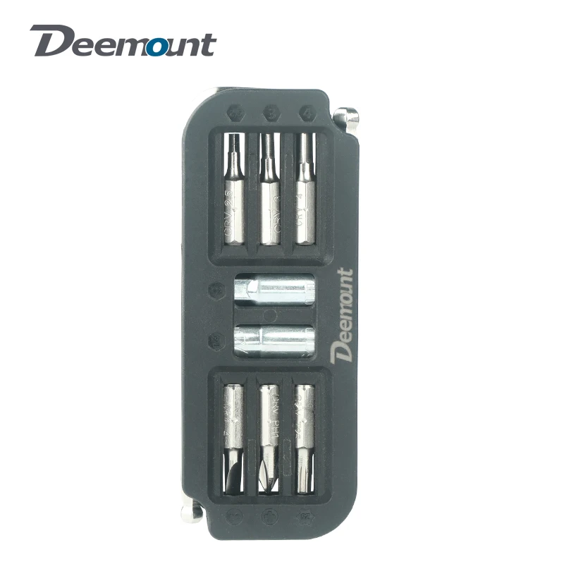 

Bicycle Multi-Repair Kits 10-in1 Hex Spanner 2.5/3/4/5/6mm Screwdrivers Flat Phillips Socket Bit Portable Tool Bike Repair Kits