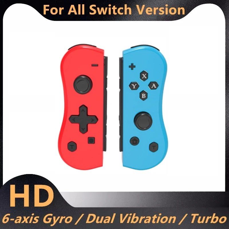 Wireless Controller für Nintendo Switch NS/OLED/LITE Gamepad Joystick Dual Vibration Turbo Fernbedienung 6-Achsen-Gyro L/R Joypad