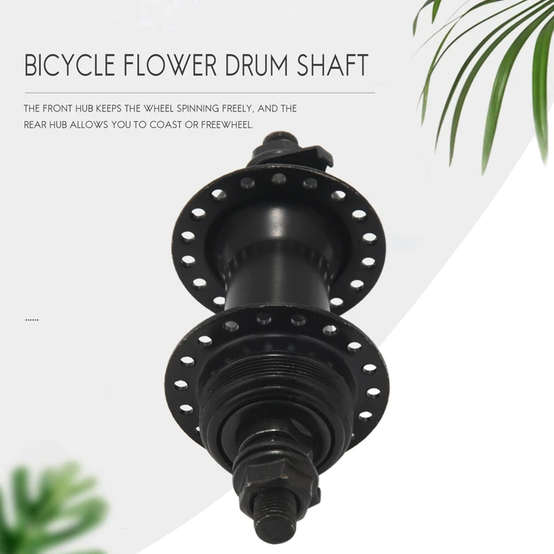 1 Pair 36 Holes Front & Rear Disc Brake Hubs For MTB, Compatible With 6-Bolt Disc Brake Thru Axle, Hub For Mountain Bike