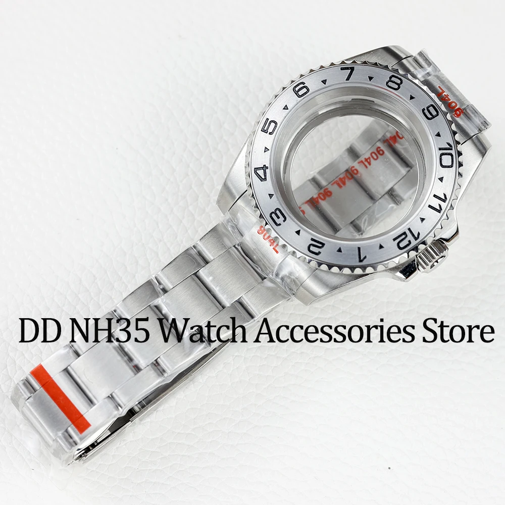 40mm NH35 Case Stainless Steel Oyster strap Sapphire Glass Waterproof Fit NH35 NH36 movement 28.5mm Dial  submariner Watch Case