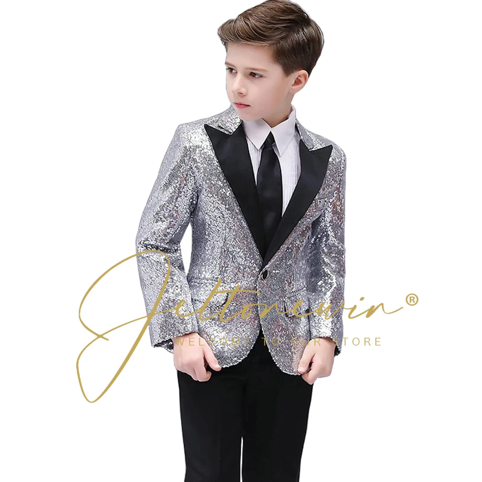 

2023 Formal Suit for Boy Children Party Host Wedding Costume Coat Pants Wholesale Clothing costume enfants garçons mariage