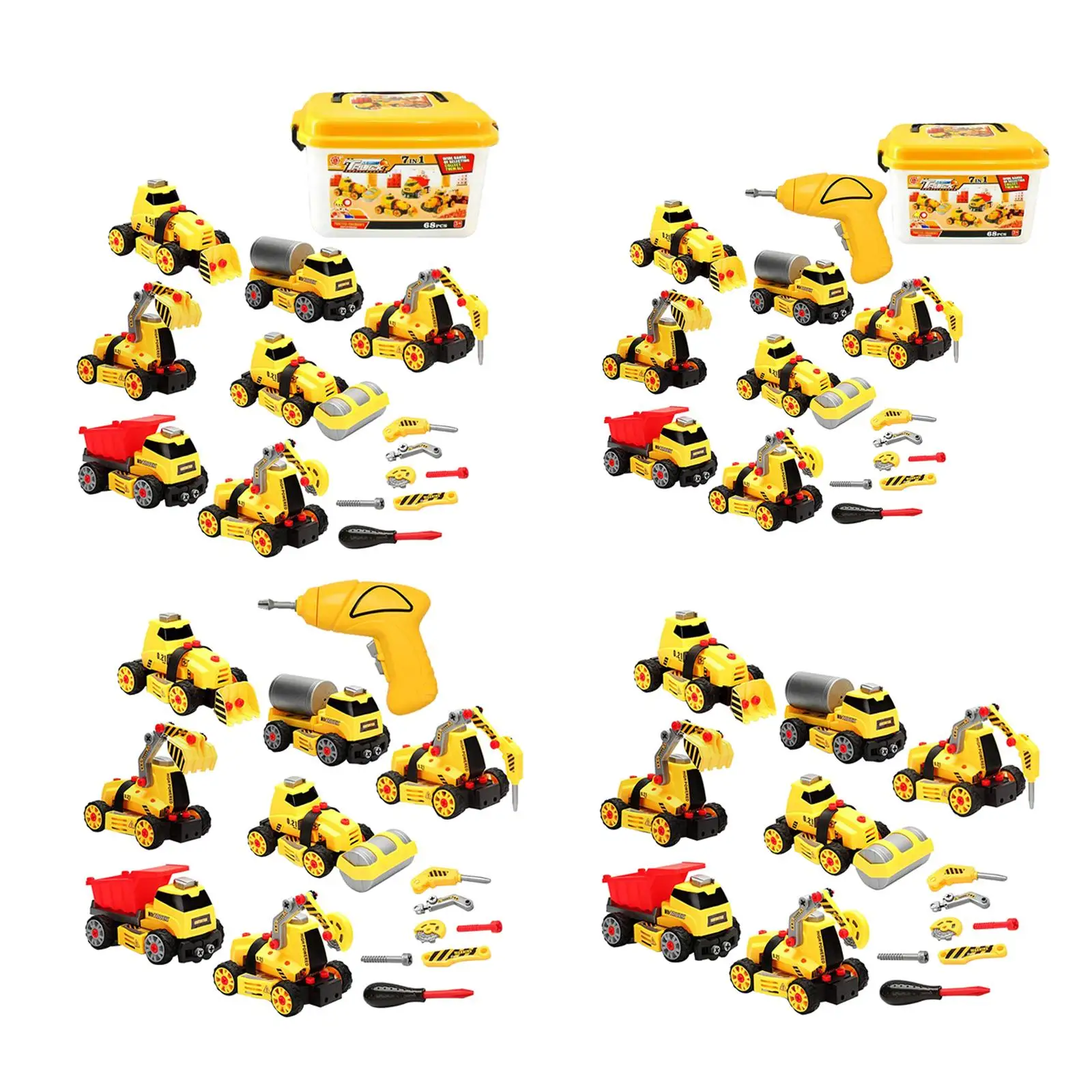 Disassembly Engineering Car Birthday Gifts Construction Vehicle for Toddlers Children