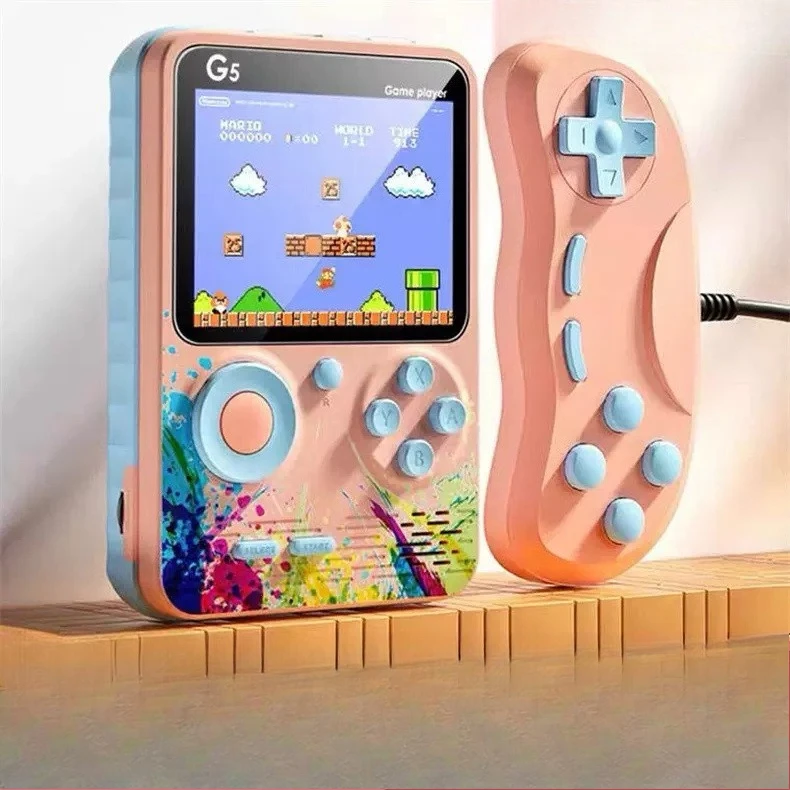 Новая портативная игровая консоль с двойным телевизором, портативная контр FC, большой экран, классическая ностальгическая ручка, портативная G5