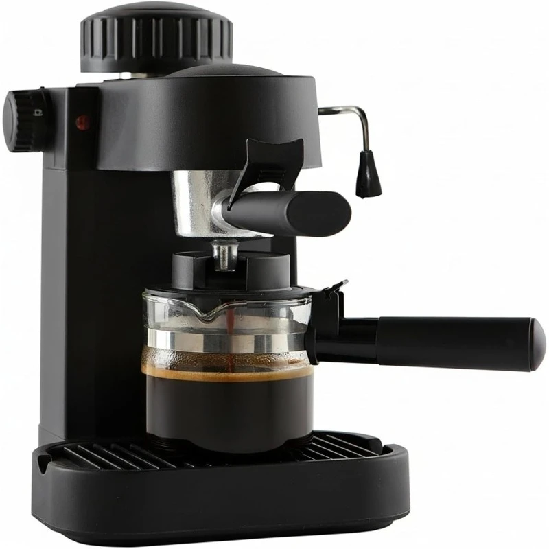 USA GAU-18202 4 Cup Espresso/Cappuccino Maker,120 Volts, Black
