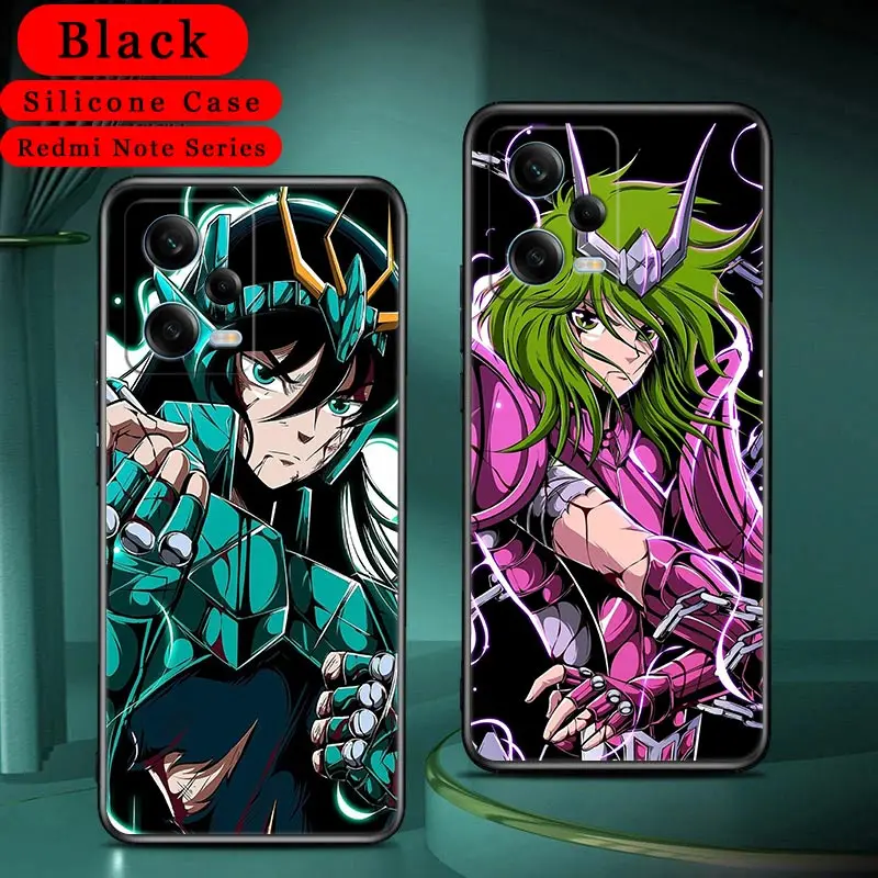 

Saint Seiya Anime Soft Case For Xiaomi Redmi Note 13 12 Pro Plus Fundas 11 10 9 8 Pro 12S 11S 13C 12C 10C Phone Case Back Cover