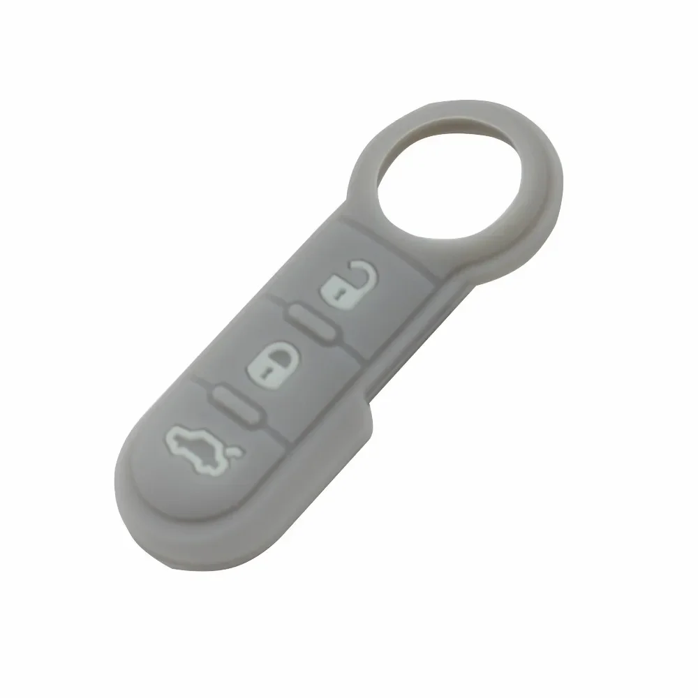 Xinyuexin Silicone Car Key Pad for FIAT 500 500L Bravo Croma Doblo Ducato Fiorino Linea Panda Grande Punto Scudo for Peugeot