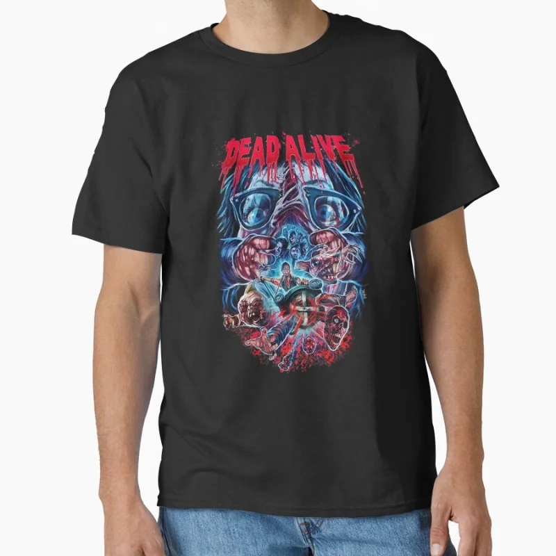 

Braindead Gore Horror Movie 80s retro Sacry halloween gift t shirt for men Large size Tops S-6XL 100% cotton worn print Clothes