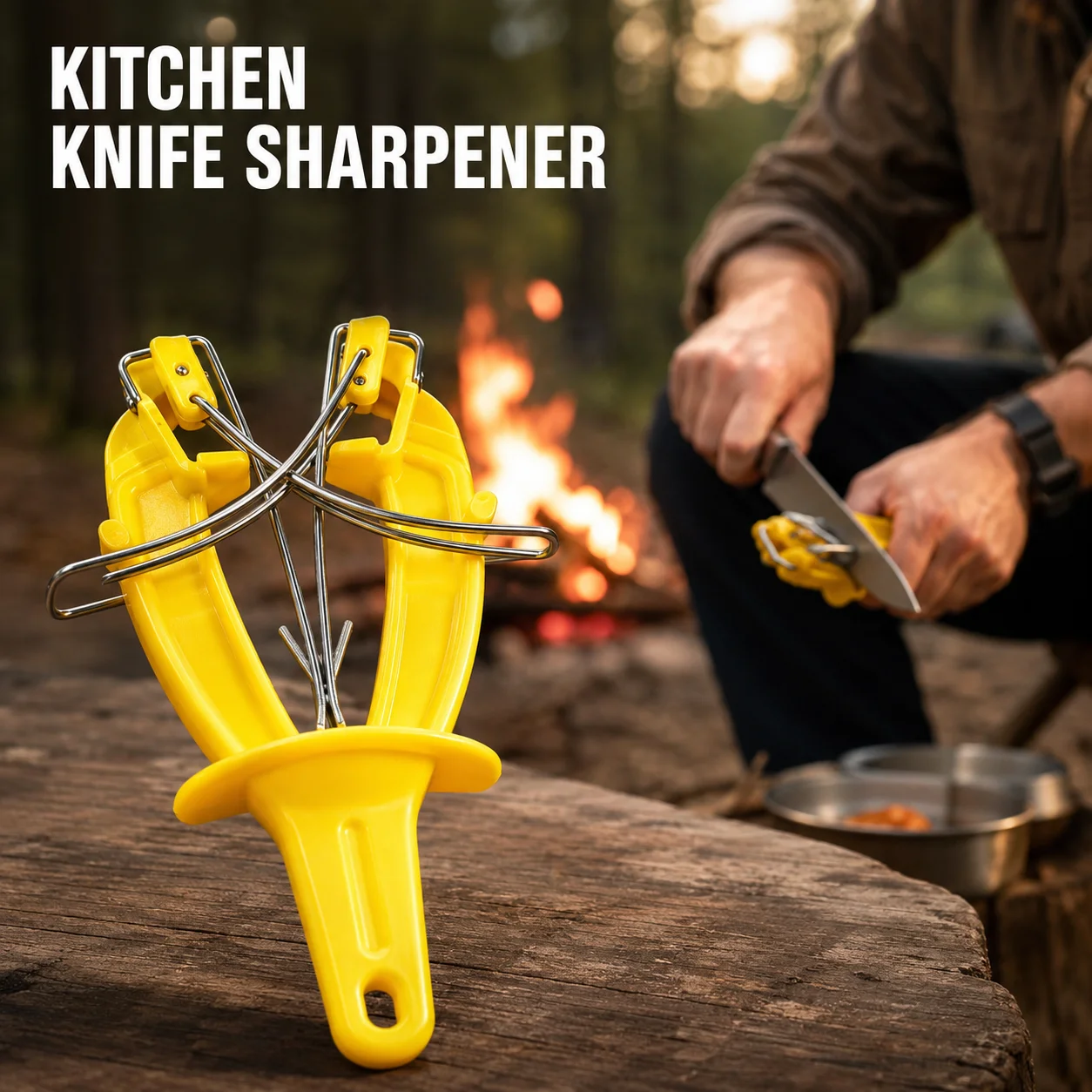 Ultra-Durable Knife Sharpener, Professional Blade Polishing Tool, Handheld Sharpening Tool, Effortless, Convenient, for Home Use