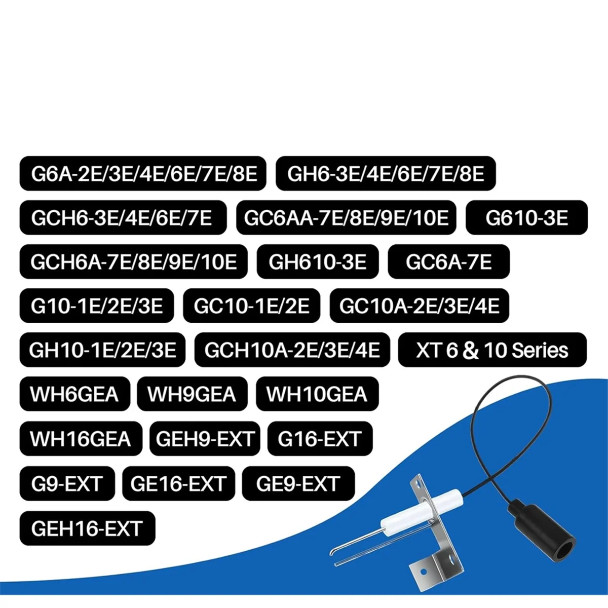 A83Z 93868 6 & 10 جالون RV سخان المياه الشاعل القطب استبدال جزء شرارة التحقيق الاستشعار القطب ل Atwood/ #6