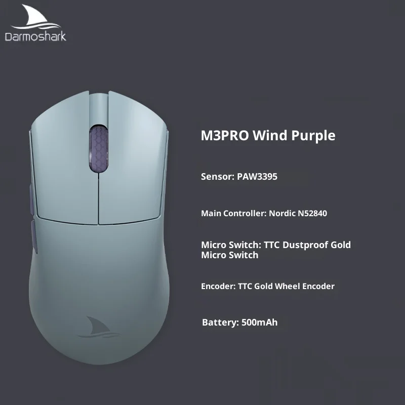 

Легкая мышь Darmoshark M3pro Paw3395 для киберспорта, офиса, трехрежимная беспроводная мышь, подарки-сюрпризы для мужчин и женщин