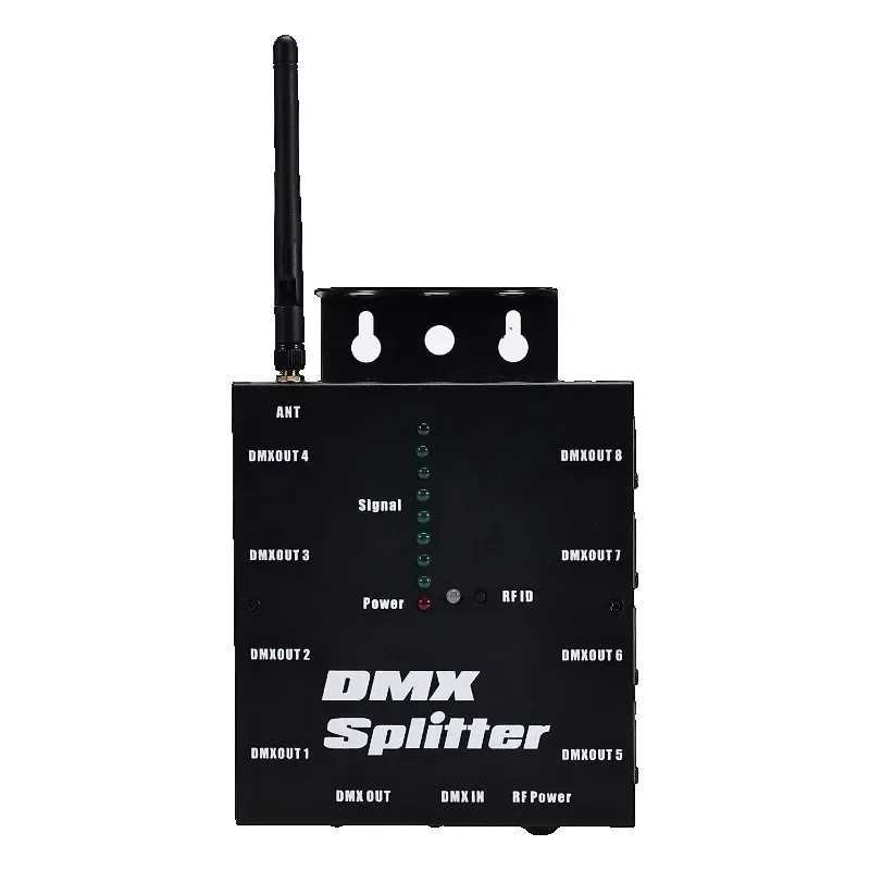 

Wireless DMX512 Optical DMX Splitter 8CH DMX Splitter Stage Lights Signal Amplifier Splitter 8 Way DMX Distributo