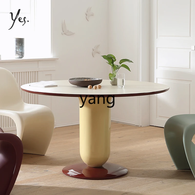 

YHM Rectangular Dining Table Vintage Simple Negotiation Leisure