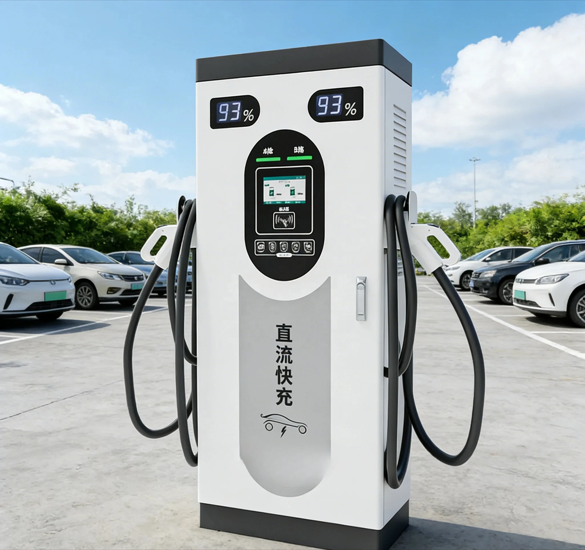 Smart EV Charger 32A 40A Level 2 Electric Vehicle Charging Station with WiFi Bluetooth for Home Garage Townhouse Customized Sale