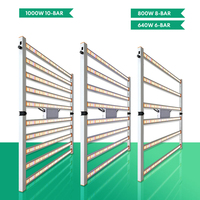 Foldable LED Grow Light Bar 640W 800W 1000W 1200W Phytolamp Full Spectrum commercial grow lights for Hydroponic Vertical Farming