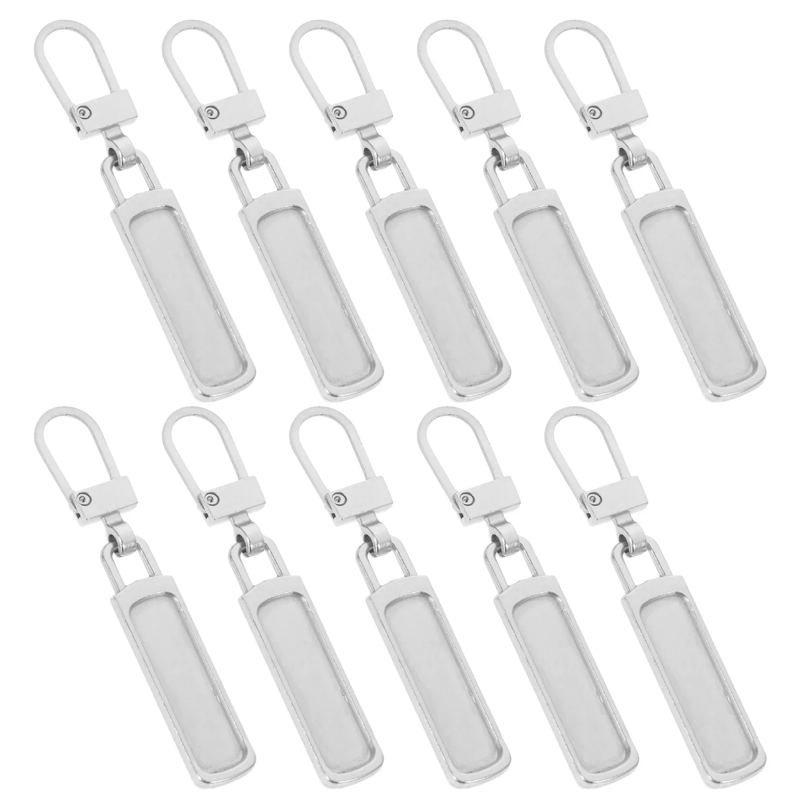 

10pcs Detachable Metal Replacement Sliders Clothing Bags Shoes Jackets Durable Rust-Resistant Zip Slider Replacement Zipper