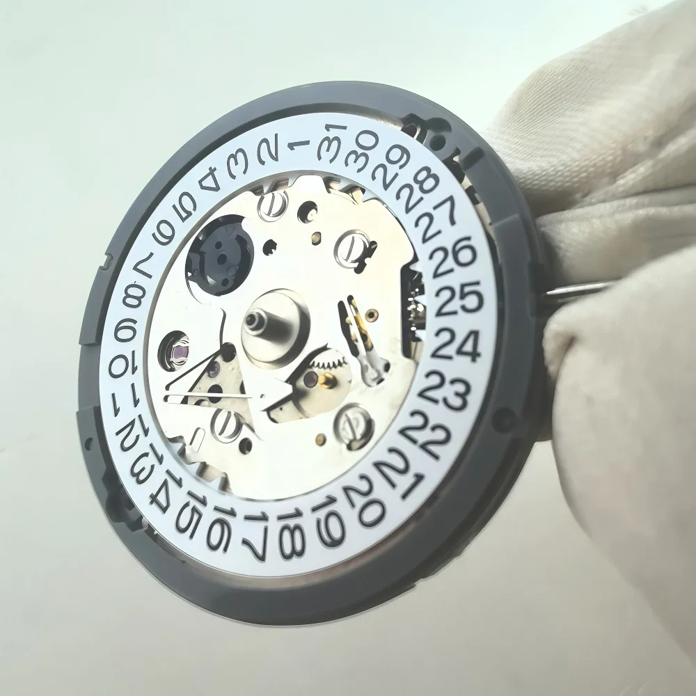 حركة ميكانيكية أوتوماتيكية يابانية NH35 - 24 جوهرة، دقة عالية، التاريخ عند الساعة 3:00، قطع غيار حركة الساعة ذاتية الملء