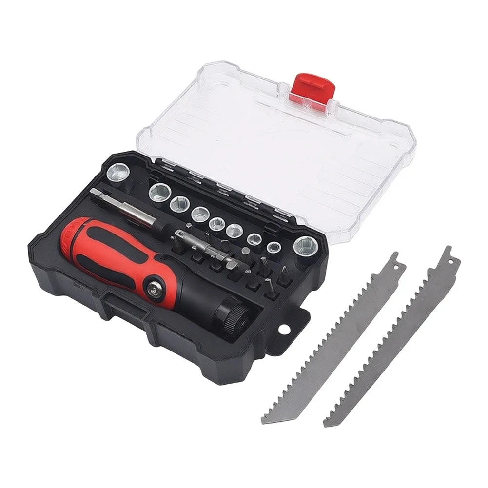 Multi-functional 26-in-1 Screwdriver Kit Featuring Quick Angle Adjustment For DIY Enthusiasts And Renters