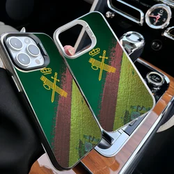 Epc Spanish Guard Civil Emblem Phone Case IMD Phone Case For IPhone 16 15 14 13 12 11 Pro Max Plus Color Silver Cover