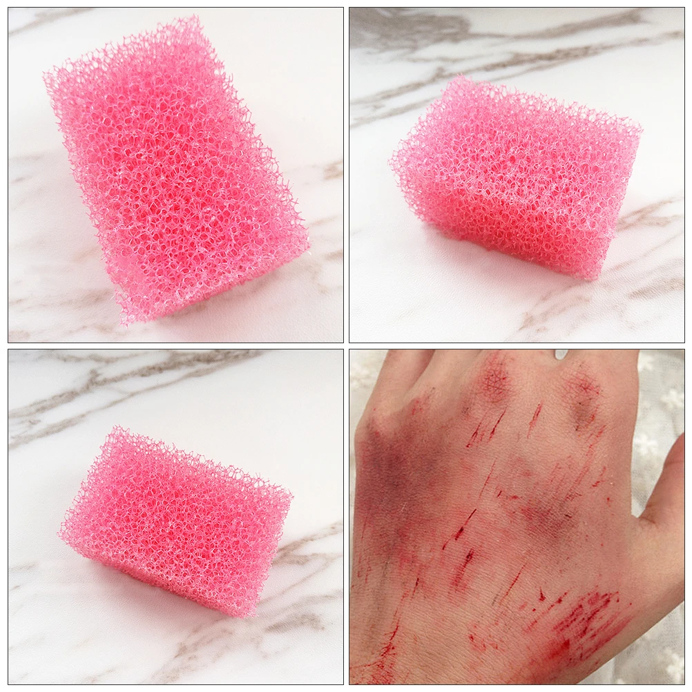 4pcs Stipple Sponges Special Effect Sponge Freckle Stipple Makeup Tool For Halloween Scar Carnival Sponges Blood Texture Prop