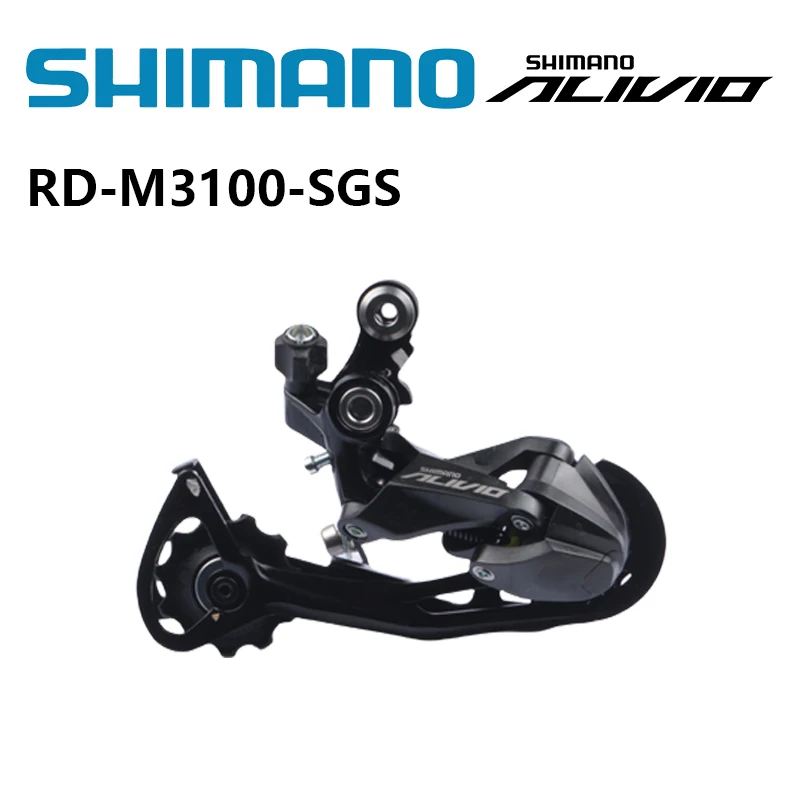 

New 2020 Original SHIMANO ALIVIO RD-M3100 9 Speed Rear Derailleur SGS Long Cage SHADOW RD For MTB Bike Mountain Bicycle