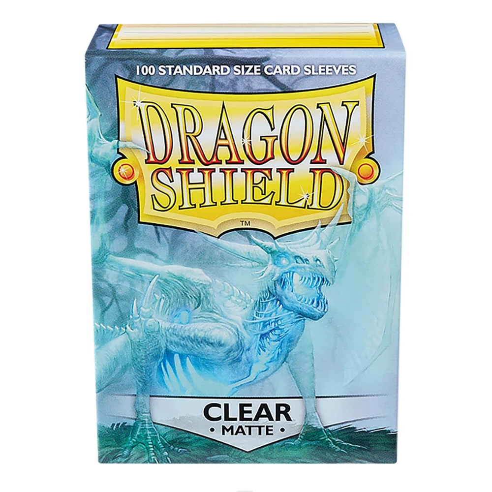 Dragon Shield-fundas transparentes de alta calidad para cartas, Fundas protectoras TCG para juegos de mesa, 66x91mm, 100 unids/lote por caja