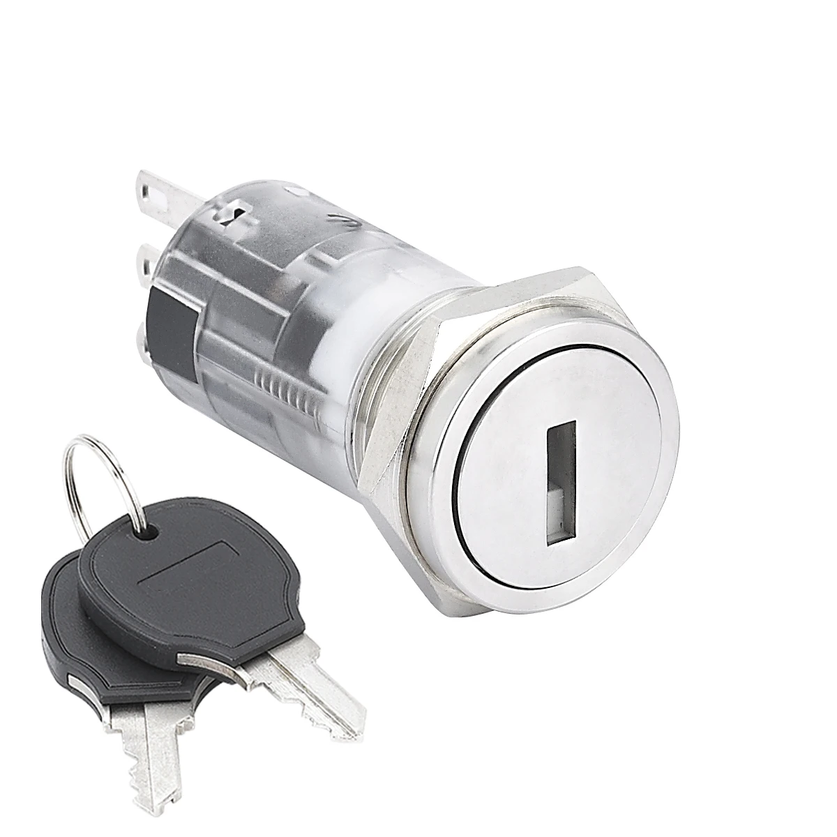 16MM  metal  Stainless steel key switch Two Position  Three Position  Maintain Return  PM164F-11Y/S