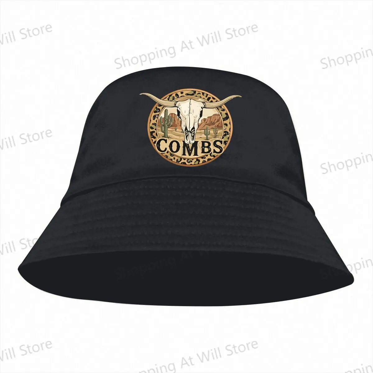 Leisure Fashion  Geometric Bull Head Men's and Women's Fisherman Hat  Beach  Hat Boyfriend gift