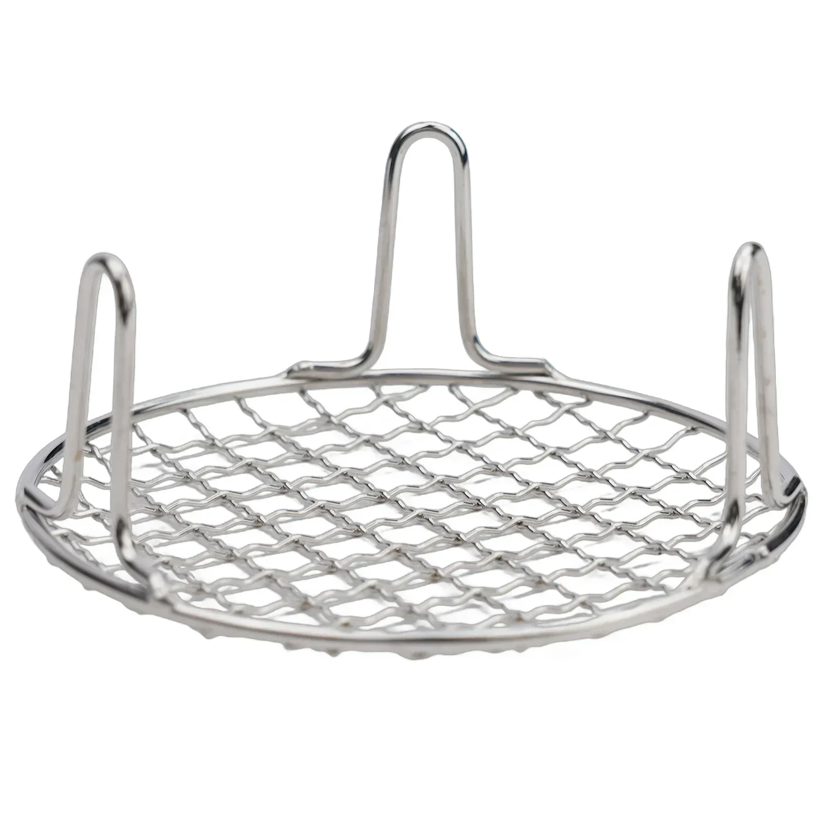 

1pc BBQ Grid Stainless Steel Round Grid Net Barbecue Net Baking Tray BBQ Grids With Leg 150g-400g Outdoor Camping Supplies