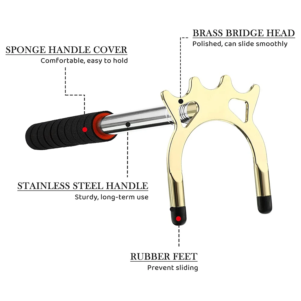 

Выдвижной бильярдный кий с 3 шт. латунной головкой для моста, золото