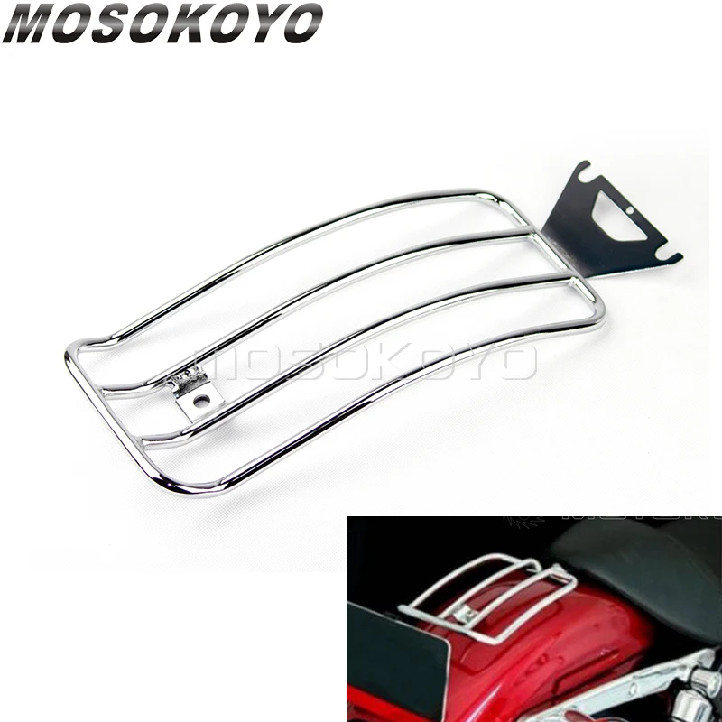 

Motorcycle Chrome Rear Fender Luggage Rack For Harley Touring Road King FLHR Electra Glide FLHT Street Glide FLHX FLT Solo Seat